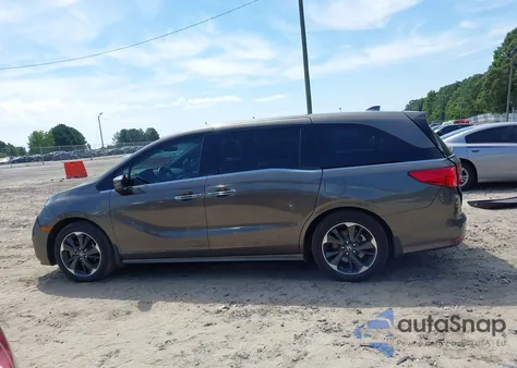 2023 Honda Odyssey Elite из США, поврежденный, VIN 5FNRL6H92PB009346